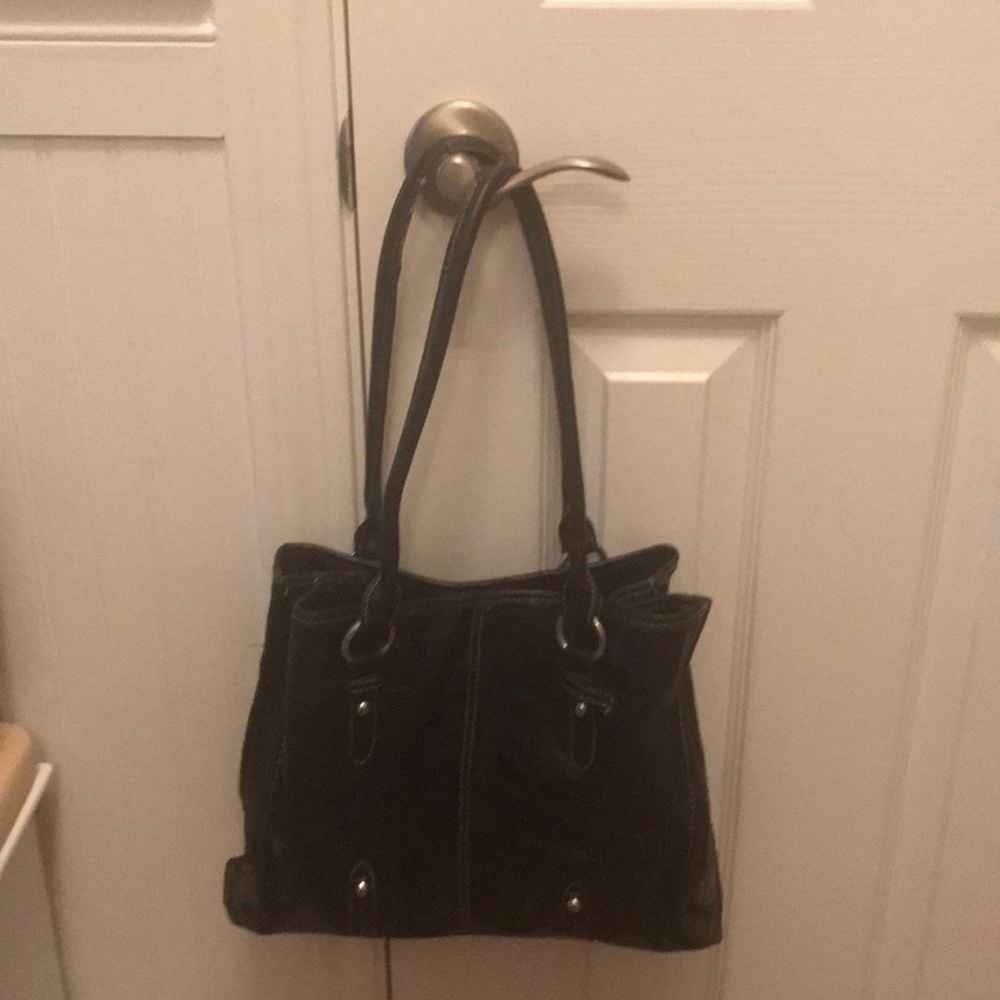 COPY - Merona Dark Brown Faux Leather Handbag.